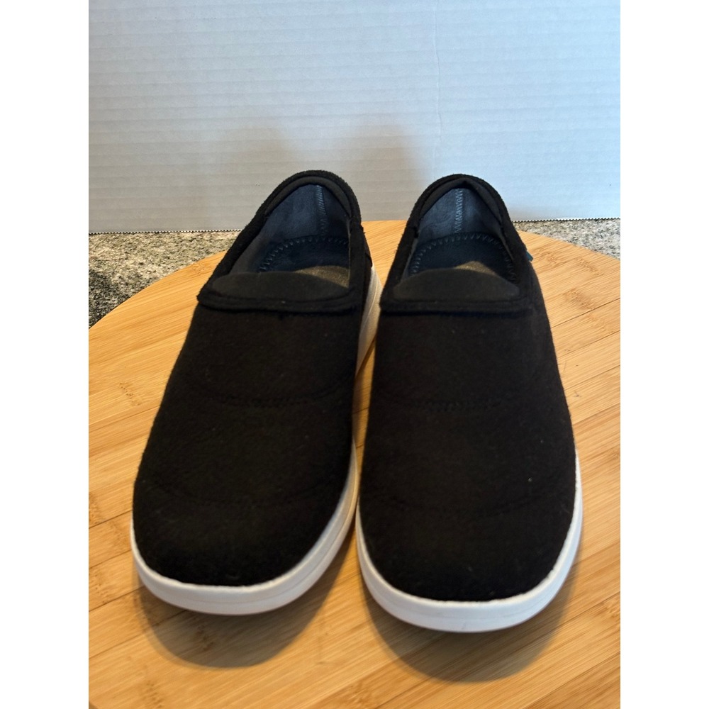 Vessi Sunday Black Wool Blend Slip On Comfort Shoes Women's Size‎ 7